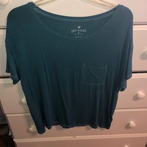 Blue American eagle Tee